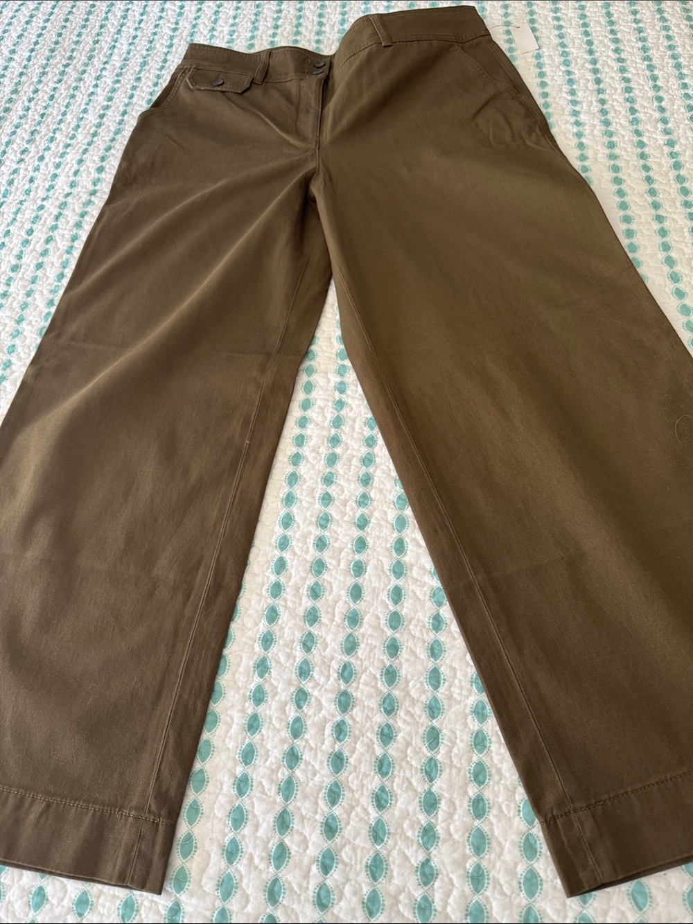 Talbots wide-leg chocolate brown pants